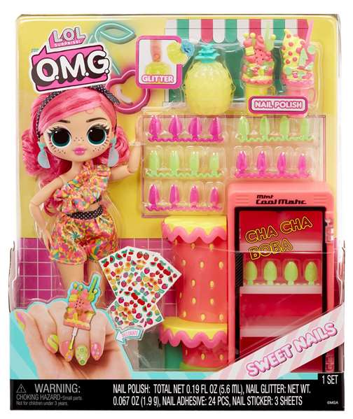 L.O.L. Surprise! OMG Sweet Nails con Tienda de Frutas Pinky Pops