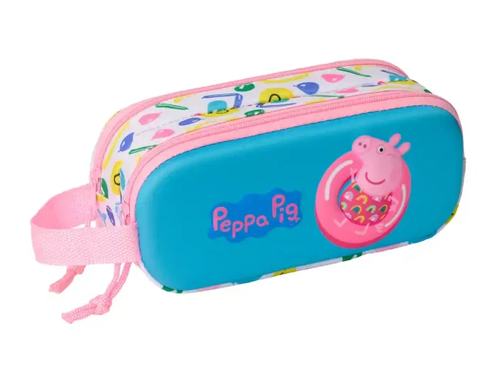 Safta Portatodo Doble 3D Peppa Pig