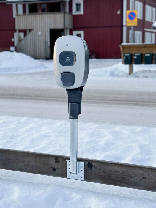 Next Green Soporte de tubo para tablón y fachada 60-540, para montaje en paredes y fachadas para cajas de carga, tubo soldado de 60 mm de longitud 540 mm