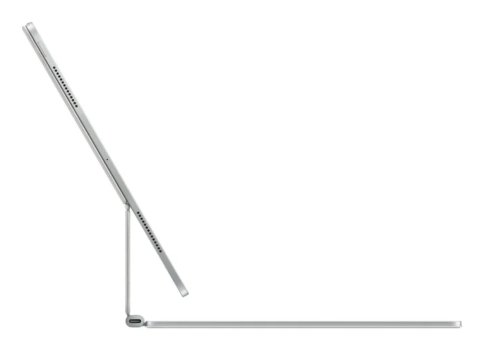 Apple Magic Keyboard para iPad Pro 13" (M4) - Teclado QWERTY Inglés Internacional con Trackpad Haptico y Funda Protectora - Blanco