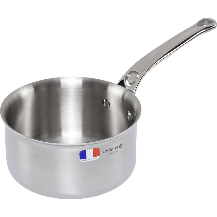 De Buyer Affinity Casserole de acero inoxidable con tapa, 16 cm