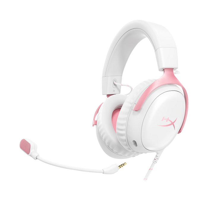 HyperX Auriculares Gaming Cloud III White-Pink 9W1Q4AA para PC PS5 PS4 Xbox Switch Móviles