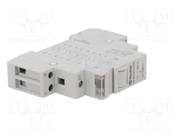 FINDER Relé de instalación biestable 24V DC 16A NA x2 Serie 20.28