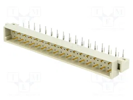 HARTING Conector DIN 41612 de 32 pines angular 90° 2A