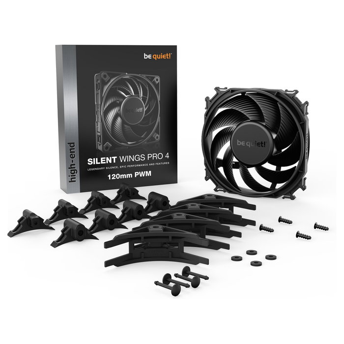 be quiet! Silent Wings Pro 4 PWM 120mm Negro BL098
