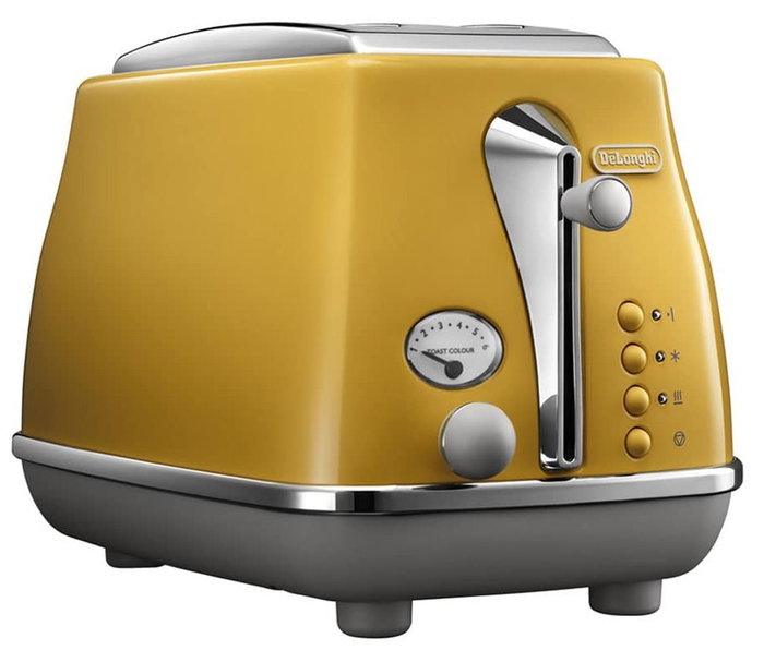 Delonghi Icona Capitals Tostadora 2 rebanadas Amarillo Delonghi Icona Capitals Tostadora 2 rebanadas Amarillo