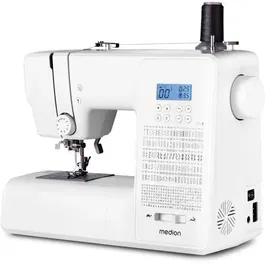 Medion MED4061275231007 Máquina de coser digital, 270 puntadas, 700 rpm, LED, Blanco
