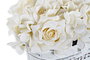 DKD Home Decor Flor Shabby Blanco 15 x 17 x 24 cm (2 Unidades)
