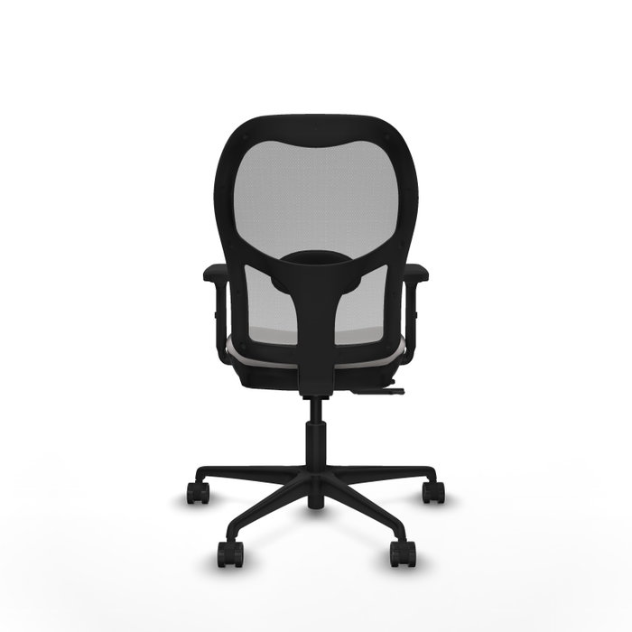PIQUERAS Y CRESPO Silla de oficina Jorquera con mecanismo Sincro/Traslack, Blanco y Gris