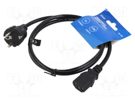 SAVIO Cable de alimentación H03VV-F 3x0,75mm2 1,2m