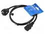 SAVIO Cable de alimentación H03VV-F 3x0,75mm2 1,2m