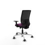 PIQUERAS Y CRESPO Silla de oficina Yunquera Morado y Negro