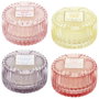 Home Deco Factory Vela en Tarro de Cristal Tallado