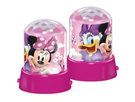 Wondee Lámpara Proyector de Luz Nocturna Infantil Minnie Disney con Efecto Estrellas LED 360°, Función Lámpara/Proyector, Alimentación USB/Baterías, para Habitación