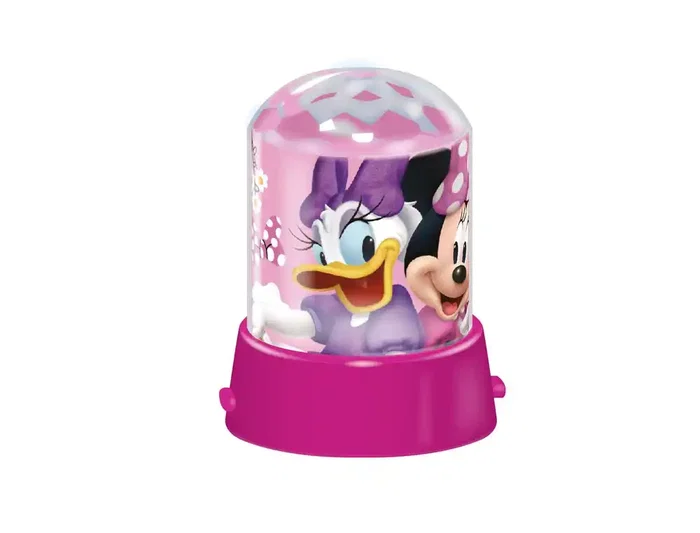 Wondee Lámpara Proyector de Luz Nocturna Infantil Minnie Disney con Efecto Estrellas LED 360°, Función Lámpara/Proyector, Alimentación USB/Baterías, para Habitación