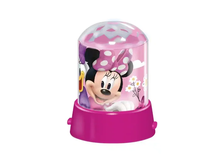 Wondee Lámpara Proyector de Luz Nocturna Infantil Minnie Disney con Efecto Estrellas LED 360°, Función Lámpara/Proyector, Alimentación USB/Baterías, para Habitación