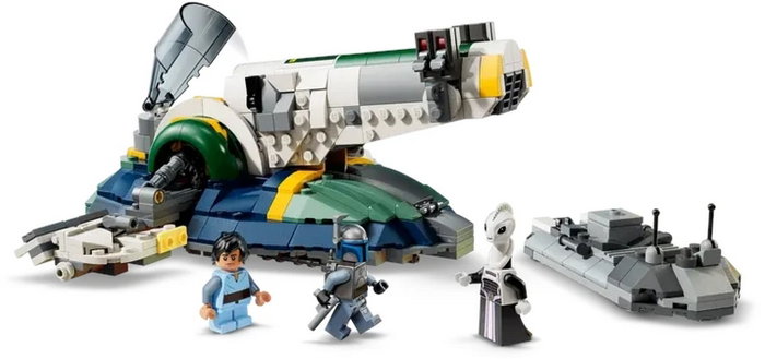 LEGO Star Wars 75433 Nave Estelar de Jango Fett con 3 minifiguras, 707 piezas inevitablemente detallada de El Ataque de los Clones LEGO Star Wars 75433 Nave Estelar de Jango Fett con 3 minifiguras, 707 piezas inevitablemente detallada de El Ataque de los Clones