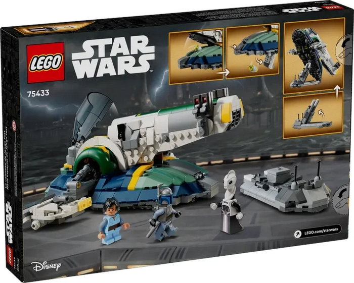 LEGO Star Wars 75433 Nave Estelar de Jango Fett con 3 minifiguras, 707 piezas inevitablemente detallada de El Ataque de los Clones LEGO Star Wars 75433 Nave Estelar de Jango Fett con 3 minifiguras, 707 piezas inevitablemente detallada de El Ataque de los Clones