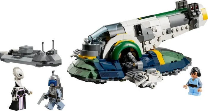 LEGO Star Wars 75433 Nave Estelar de Jango Fett con 3 minifiguras, 707 piezas inevitablemente detallada de El Ataque de los Clones LEGO Star Wars 75433 Nave Estelar de Jango Fett con 3 minifiguras, 707 piezas inevitablemente detallada de El Ataque de los Clones
