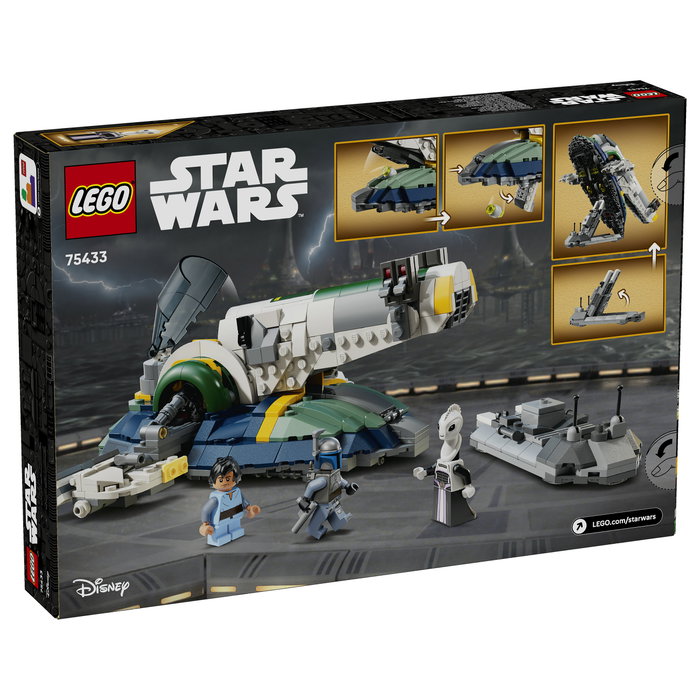 LEGO Star Wars 75433 Nave Estelar de Jango Fett con 3 minifiguras, 707 piezas inevitablemente detallada de El Ataque de los Clones LEGO Star Wars 75433 Nave Estelar de Jango Fett con 3 minifiguras, 707 piezas inevitablemente detallada de El Ataque de los Clones