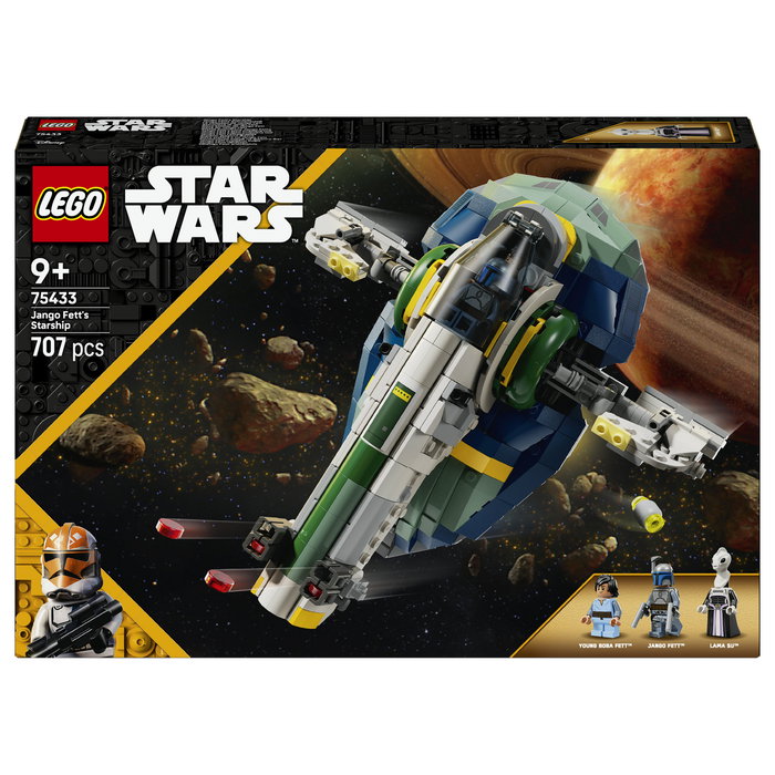 LEGO Star Wars 75433 Nave Estelar de Jango Fett con 3 minifiguras, 707 piezas inevitablemente detallada de El Ataque de los Clones LEGO Star Wars 75433 Nave Estelar de Jango Fett con 3 minifiguras, 707 piezas inevitablemente detallada de El Ataque de los Clones