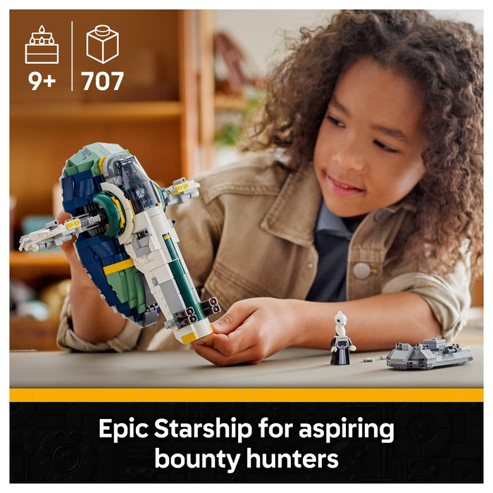 LEGO Star Wars 75433 Nave Estelar de Jango Fett con 3 minifiguras, 707 piezas inevitablemente detallada de El Ataque de los Clones LEGO Star Wars 75433 Nave Estelar de Jango Fett con 3 minifiguras, 707 piezas inevitablemente detallada de El Ataque de los Clones