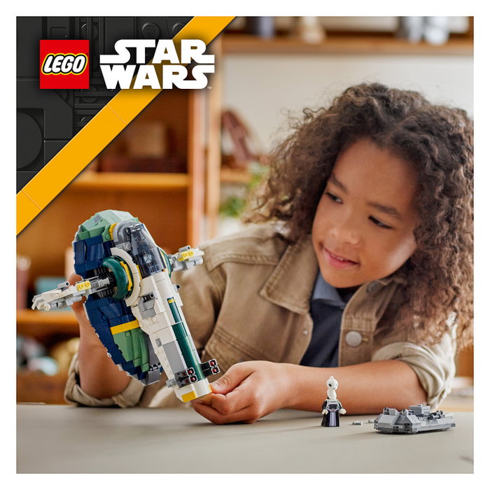 LEGO Star Wars 75433 Nave Estelar de Jango Fett con 3 minifiguras, 707 piezas inevitablemente detallada de El Ataque de los Clones LEGO Star Wars 75433 Nave Estelar de Jango Fett con 3 minifiguras, 707 piezas inevitablemente detallada de El Ataque de los Clones