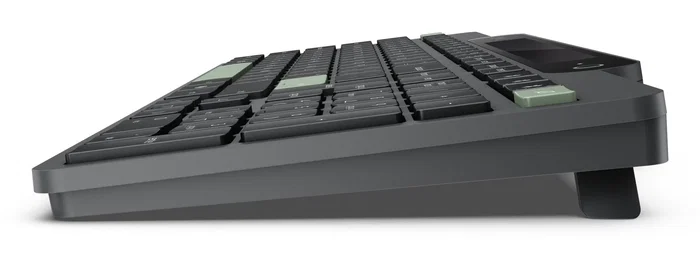 Lenovo Teclado Bluetooth Inalámbrico Autocargable Solar ES 172 - Español, Negro/Verde, 109 Teclas, Layout Completo, Conexión Multi-Dispositivo, Windows 10/11