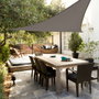 Aktive Garden Toldo de sombra triangular gris antracita 500x500x500 cm
