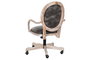 DKD Home Decor Silla de Abeto y PU Marrón Oscuro