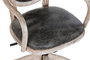 DKD Home Decor Silla de Abeto y PU Marrón Oscuro