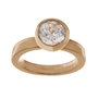 Folli Follie Anillo de Plata de Ley Dorado Talla 50