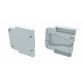 Tapón Final Perfíl Tipo DOPIO - Aluminio - Blanco
