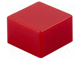 Aratas B32-1280 Botón Cuadrado Rojo 9x9mm
