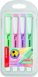 Stabilo Swing Cool Marcador Fluorescente Pastel, Blíster 4 Ud