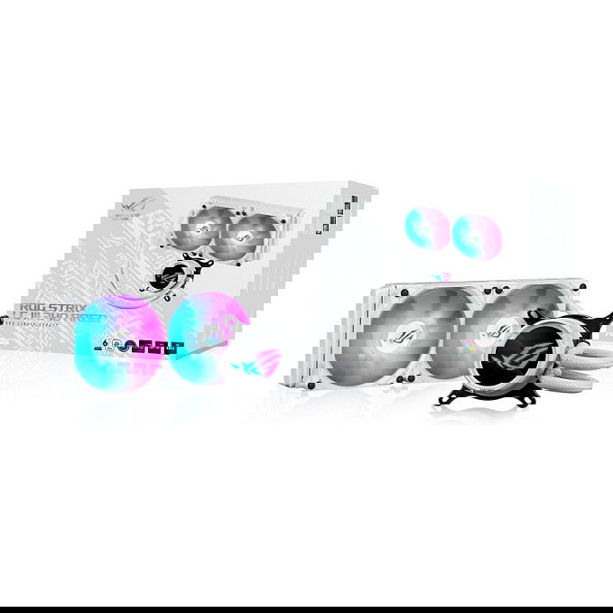 ASUS ROG Strix LC III 240 ARGB White Edition Kit Refrigeración Líquida 240mm Blanco Iluminación LED