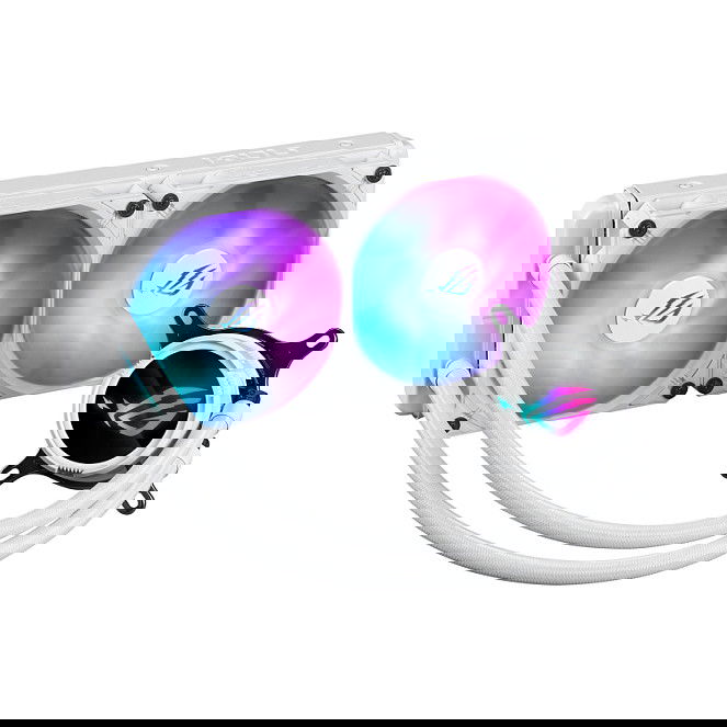 ASUS ROG Strix LC III 240 ARGB White Edition Kit Refrigeración Líquida 240mm Blanco Iluminación LED