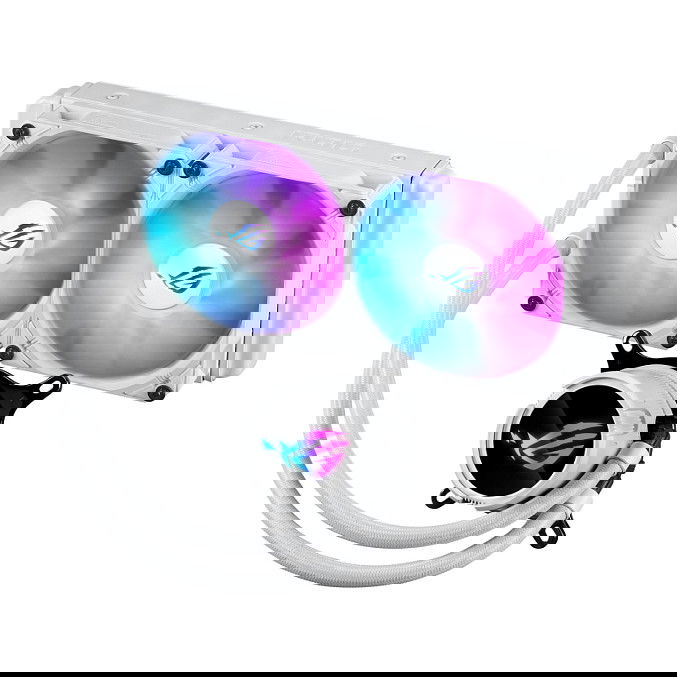 ASUS ROG Strix LC III 240 ARGB White Edition Kit Refrigeración Líquida 240mm Blanco Iluminación LED