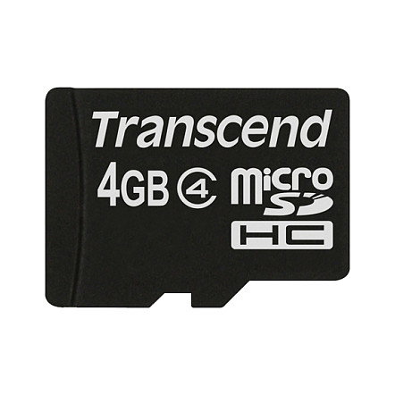 Transcend microSDHC 4 GB Clase 4 TS4GUSDC4 Transcend microSDHC 4 GB Clase 4 TS4GUSDC4