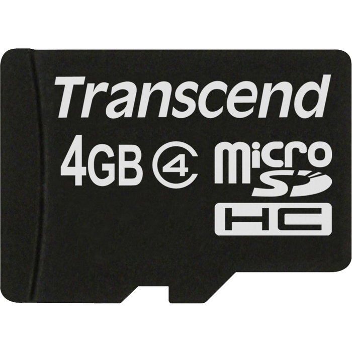 Transcend TS4GUSDC4 Tarjeta MicroSDHC de 4 GB, Negro Transcend TS4GUSDC4 Tarjeta MicroSDHC de 4 GB, Negro