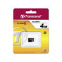 Transcend TS4GUSDC4 Tarjeta MicroSDHC de 4 GB, Negro