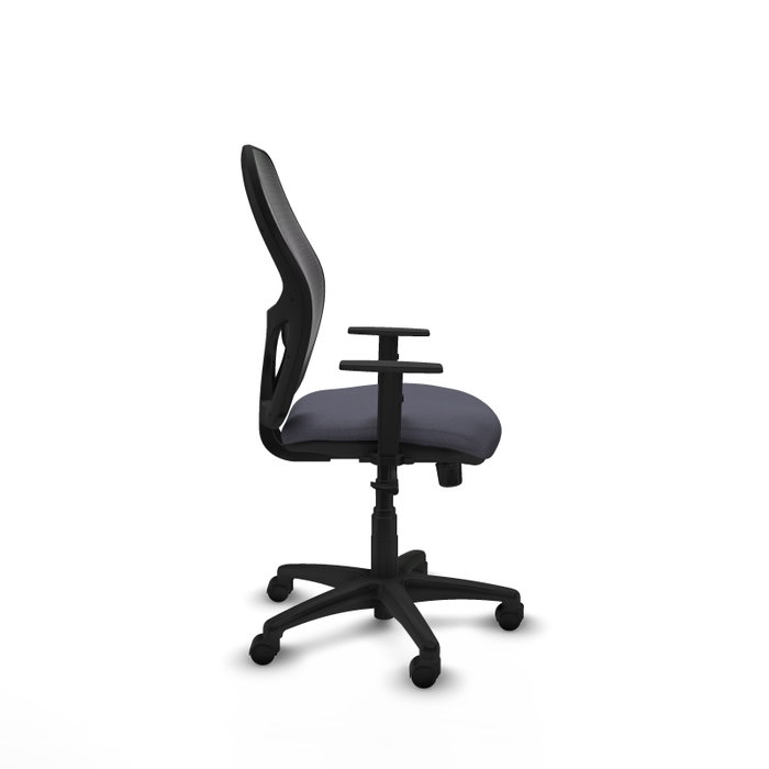 PIQUERAS Y CRESPO Silla de oficina Alocén, mecanismo Sincro, Gris oscuro/Negro