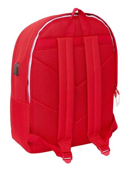 Mochila para Portátil y Tablet con Salida USB Sevilla Fútbol Club Rojo 31 x 44 x 18 cm