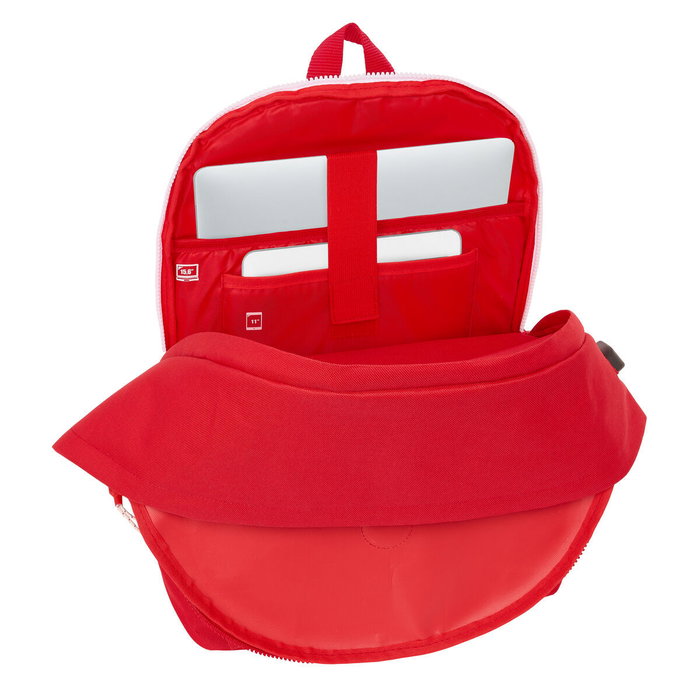 Mochila para Portátil y Tablet con Salida USB Sevilla Fútbol Club Rojo 31 x 44 x 18 cm Mochila para Portátil y Tablet con Salida USB Sevilla Fútbol Club Rojo 31 x 44 x 18 cm