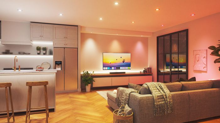 Nanoleaf Essentials Foco Empotrable Inteligente LED con 16 Millones de Colores y Blancos Regulables Matter, Thread Nanoleaf Essentials Foco Empotrable Inteligente LED con 16 Millones de Colores y Blancos Regulables Matter, Thread