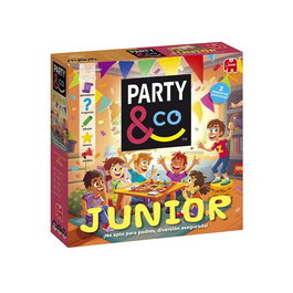 Diset Party & Co Junior 1120100284 - Juego de Mesa Familiar con Preguntas y Pruebas para Niños +8 Años