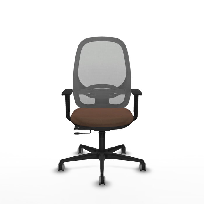PIQUERAS Y CRESPO Silla de oficina Cilanco con mecanismo Sincro/Traslack Marrón y Gris PIQUERAS Y CRESPO Silla de oficina Cilanco con mecanismo Sincro/Traslack Marrón y Gris