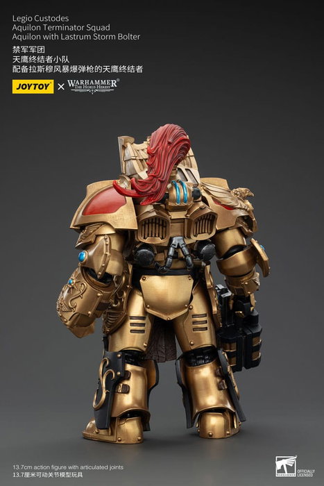 Warhammer The Horus Heresy Figura 1/18 Legio Custodes Aquilon Terminator Squad Aquilon with Lastrum Storm Bolter 14 cm Warhammer The Horus Heresy Figura 1/18 Legio Custodes Aquilon Terminator Squad Aquilon with Lastrum Storm Bolter 14 cm
