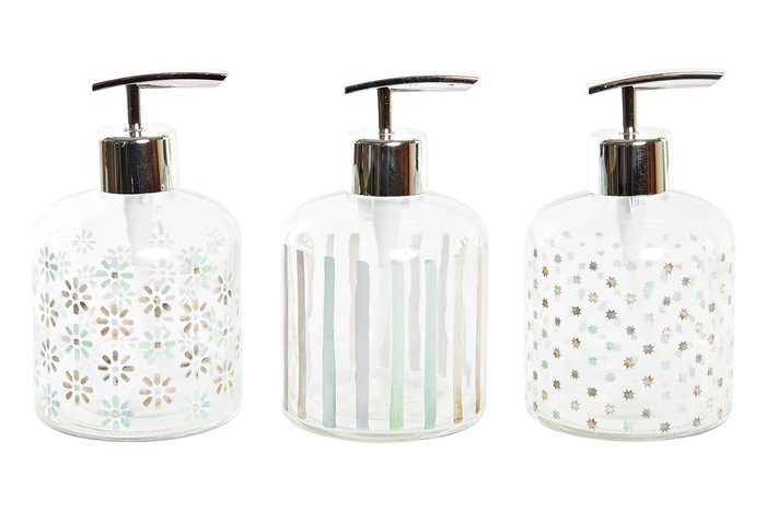 DKD Home Decor Dosificador Urban Cristal ABS Multicolor 350ml 8 x 14 x 8 cm (12 Unidades) DKD Home Decor Dosificador Urban Cristal ABS Multicolor 350ml 8 x 14 x 8 cm (12 Unidades)