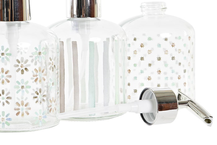 DKD Home Decor Dosificador Urban Cristal ABS Multicolor 350ml 8 x 14 x 8 cm (12 Unidades) DKD Home Decor Dosificador Urban Cristal ABS Multicolor 350ml 8 x 14 x 8 cm (12 Unidades)